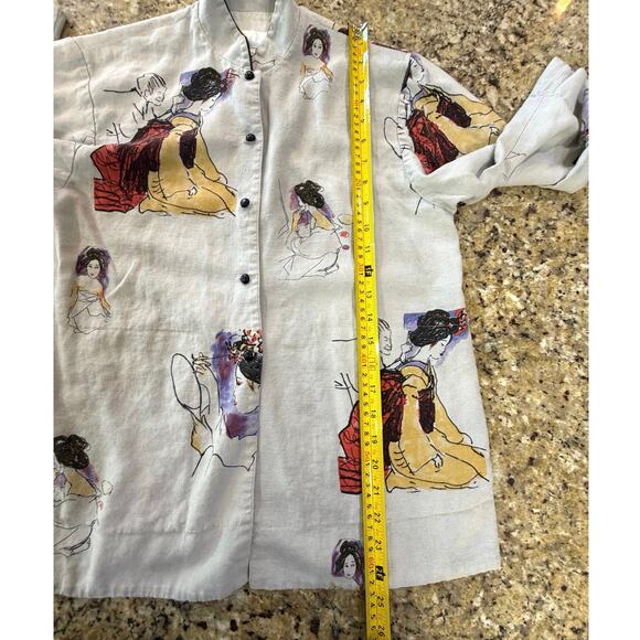 Rare VTG Breeze by Dorothy Schoelen Art-to-Wear Kimono Geisha Jacket SZ Small - Picture 13 of 15